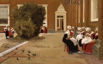 アムステルダム孤児院 1876年 マックス・リーバーマン ドイツ印象派 Oil Paintings
